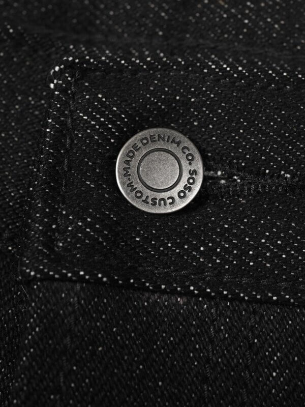 20oz Ghost Black Selvedge Denim Jeans - Image 13