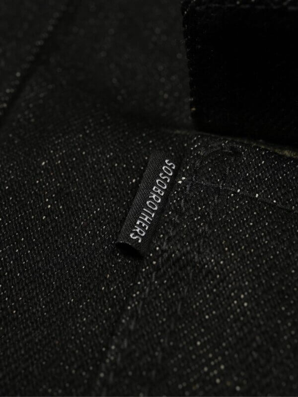 20oz Ghost Black Selvedge Denim Shirt - Image 9