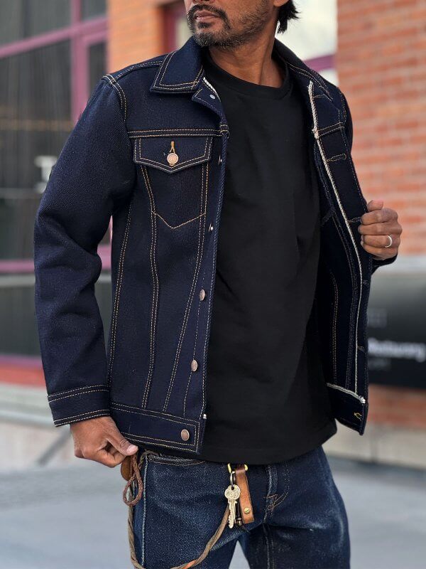33oz Double Indigo Selvedge Denim Jacket