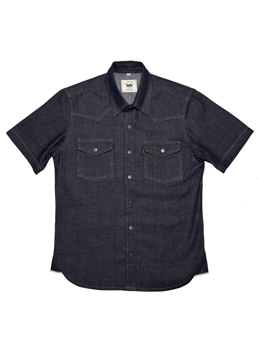 8oz Indigo Breeze Selvedge Denim Shirt - Image 5