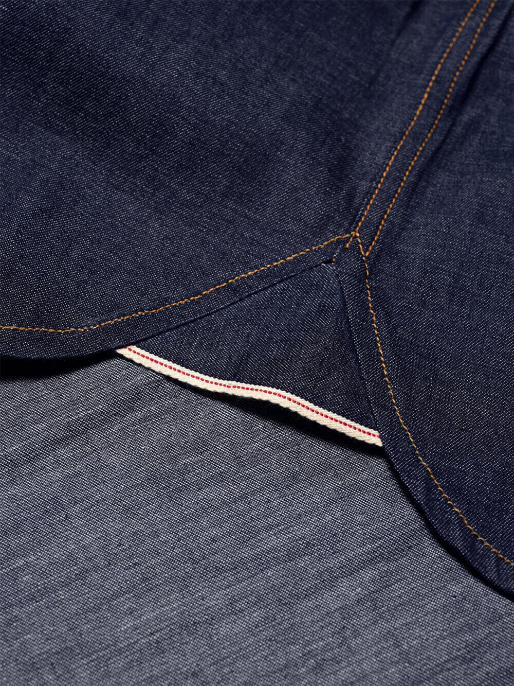 8oz Indigo Breeze Selvedge Denim Shirt - Image 6