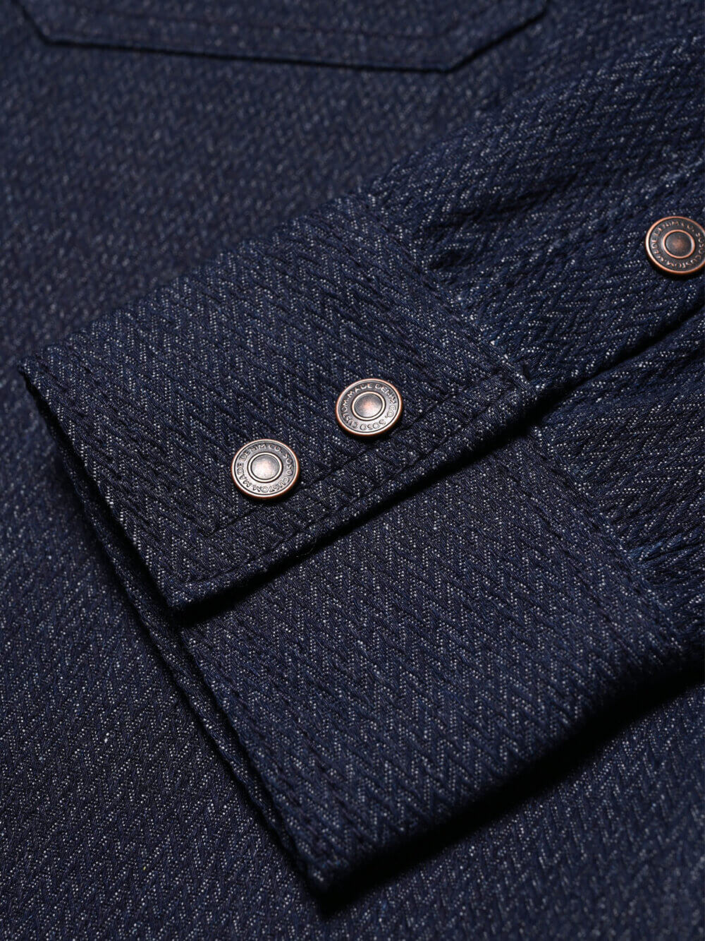 9.5oz Herringbone Denim Shirt - Image 8