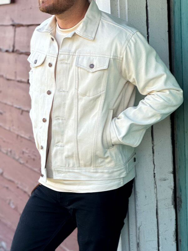 13.5oz Ecru Selvedge Denim Jacket