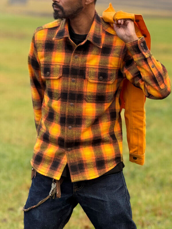 13.5oz Worker Shirt Heavyweight Yellow Flannel