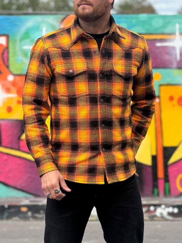 13.5oz Western Shirt Heavyweight Yellow Flannel
