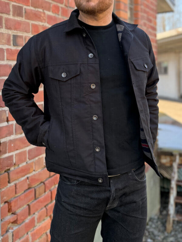 13oz Black Whipcord Jacket