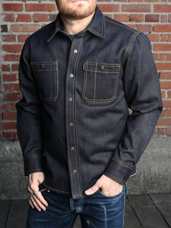 Ghost Indigo Selvedge Mechanic Shirt - 20oz