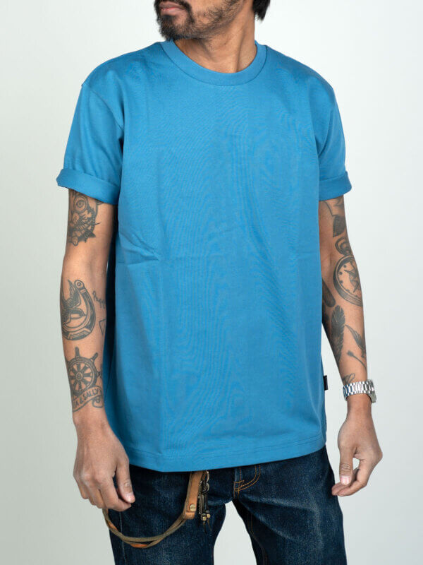 11oz Heavyweight Knit T-Shirt – Summer Blue