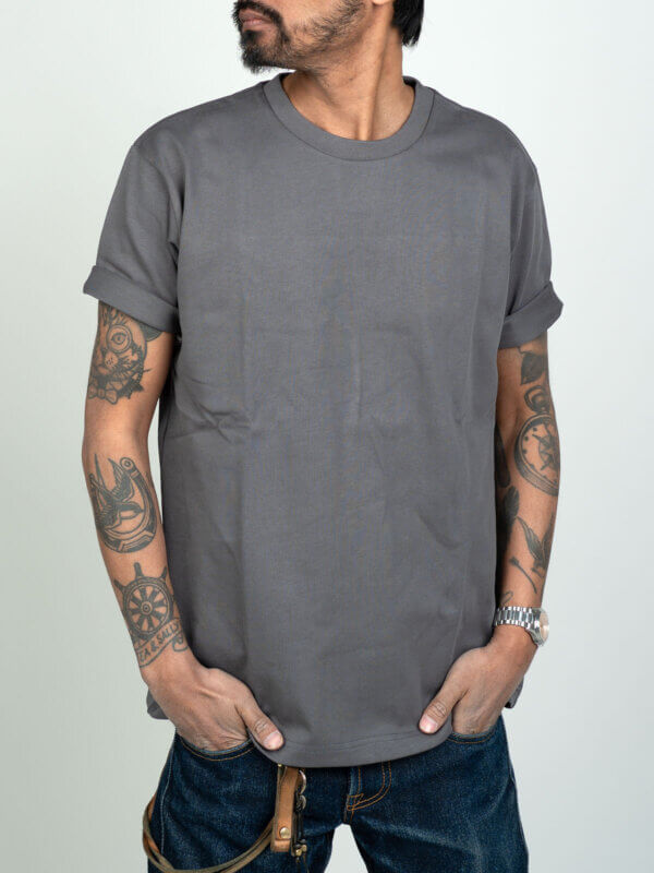 11oz Heavyweight Knit T-Shirt – Grey