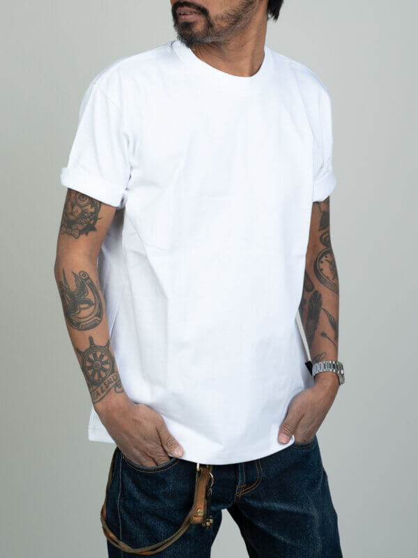 11oz Heavyweight Knit T-Shirt – White